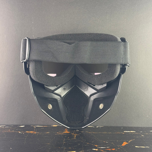 Detachable Bike Face Mask with Goggles