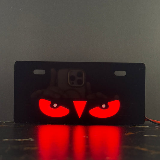 Devil Eye Number Plate