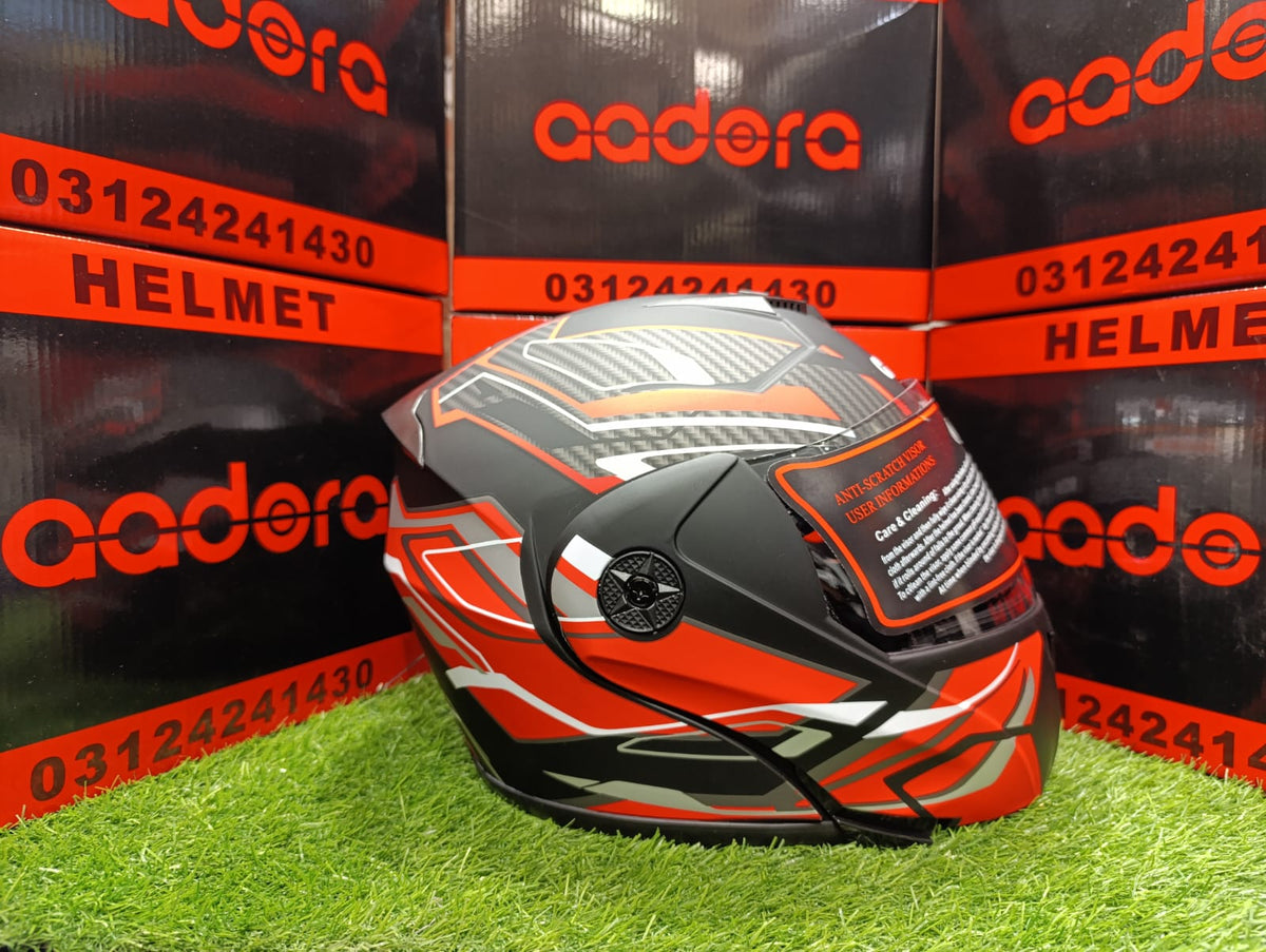 Aadora® 902 Flip-Up Helmet Carbon (DOT Approved) Cham Store