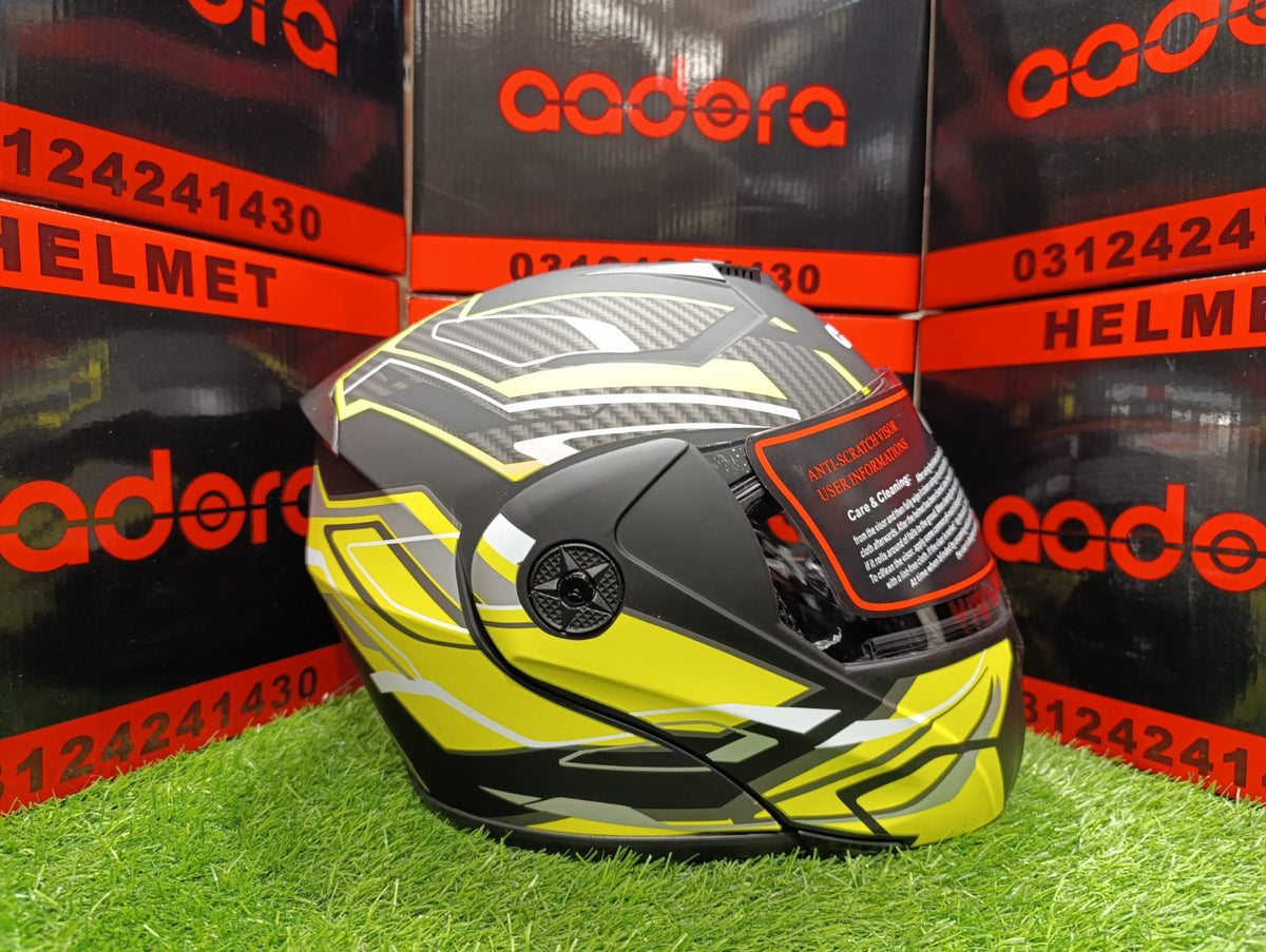 Aadora® 902 Flip-Up Helmet Carbon (DOT Approved) Cham Store