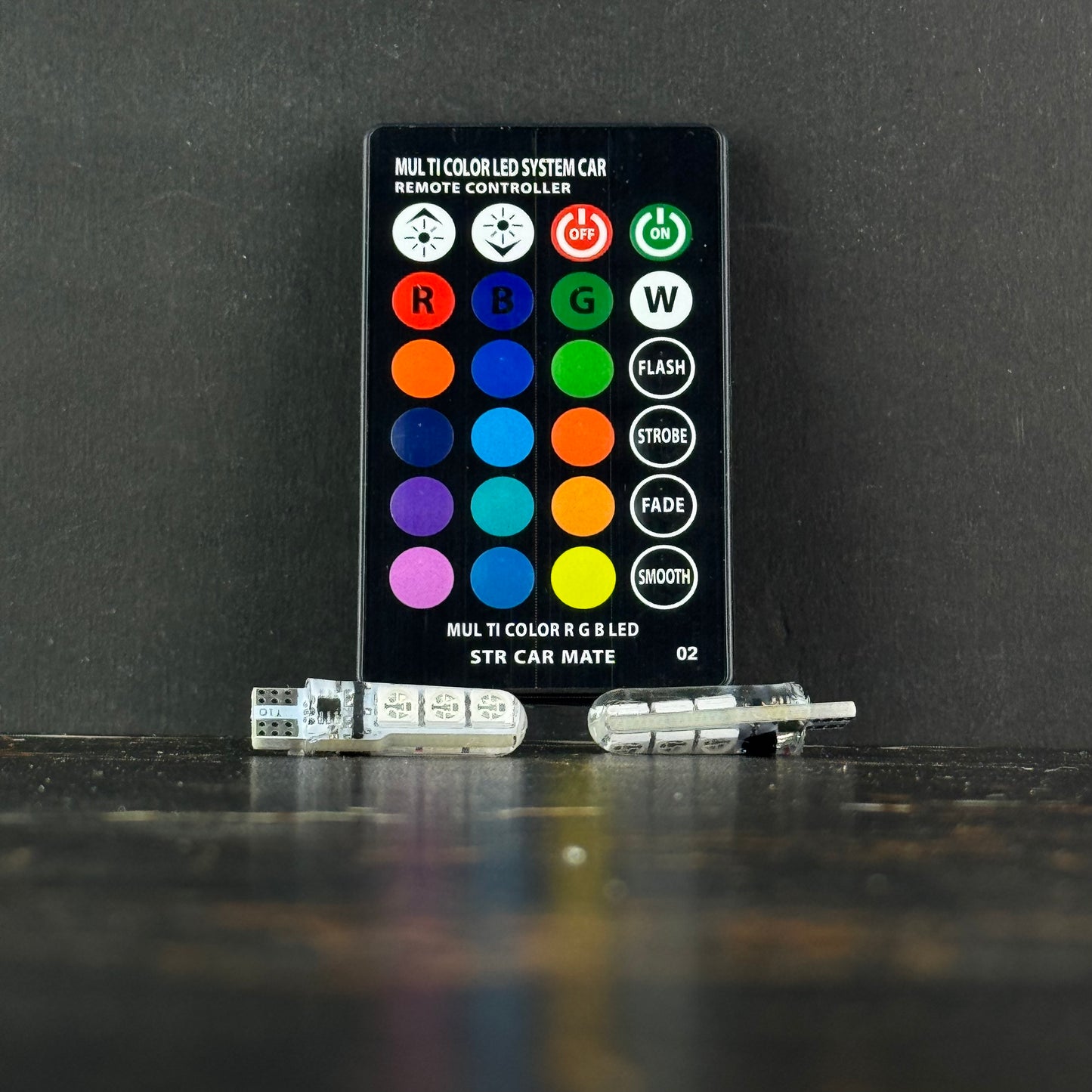 RBG Remote Parking LED Bulbs
