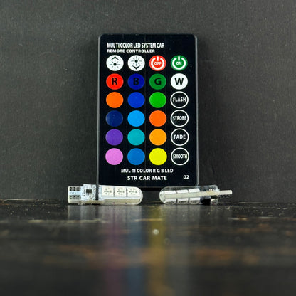 RBG Remote Parking LED Bulbs
