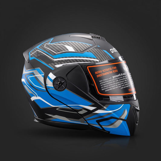 Aadora® 902 Flip-Up Helmet Carbon (DOT Approved) Cham Store
