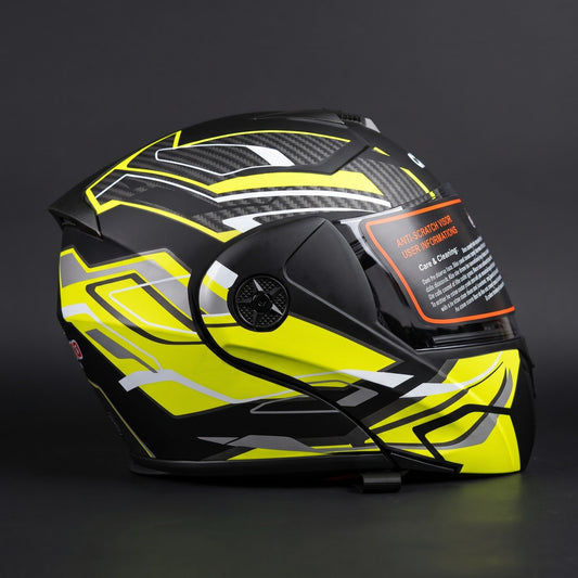 Aadora® 902 Flip-Up Helmet Carbon (DOT Approved) Cham Store