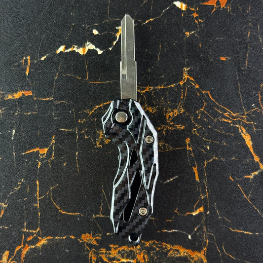 Jack Knife Flip Key - Carbon Edition