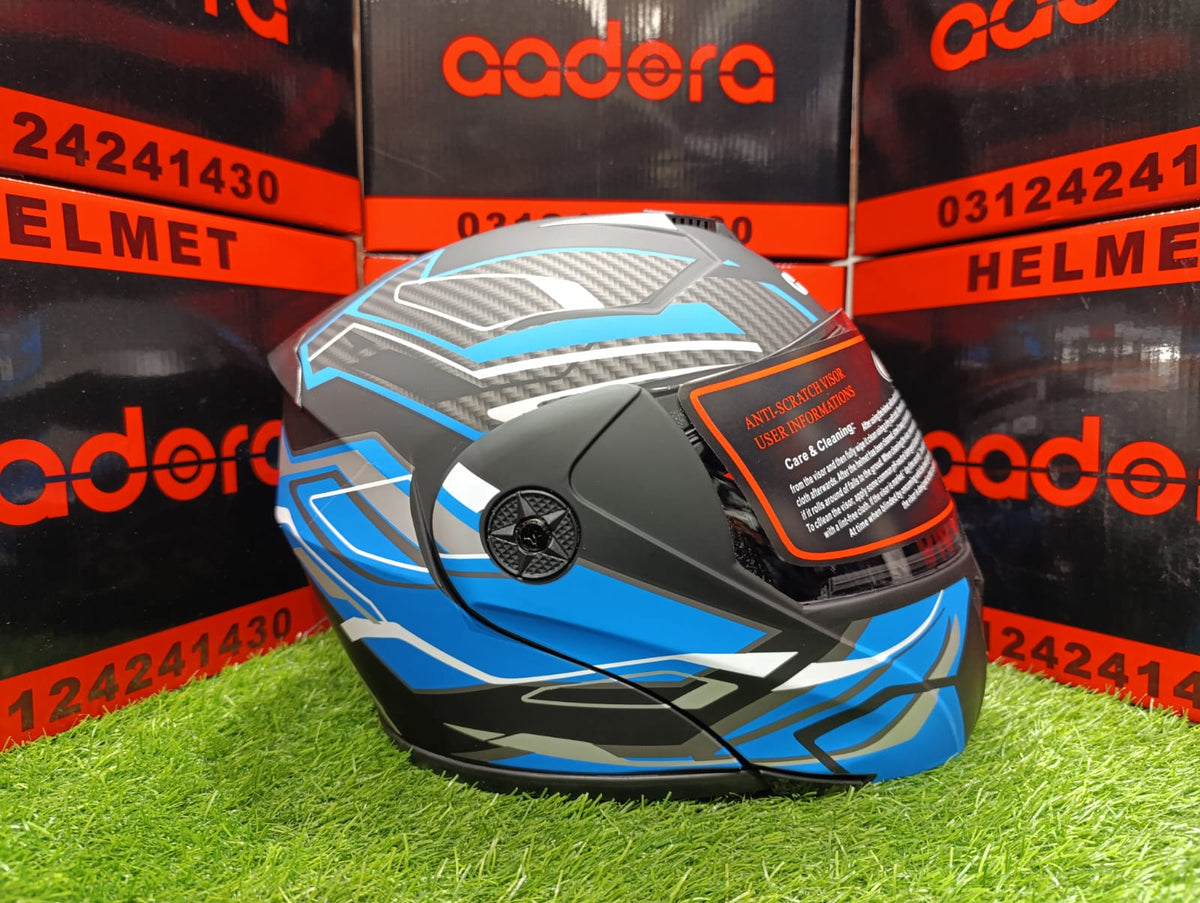 Aadora® 902 Flip-Up Helmet Carbon (DOT Approved) Cham Store